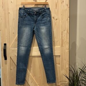 American Eagle Outfitters Dark Blue Skinny Jeans